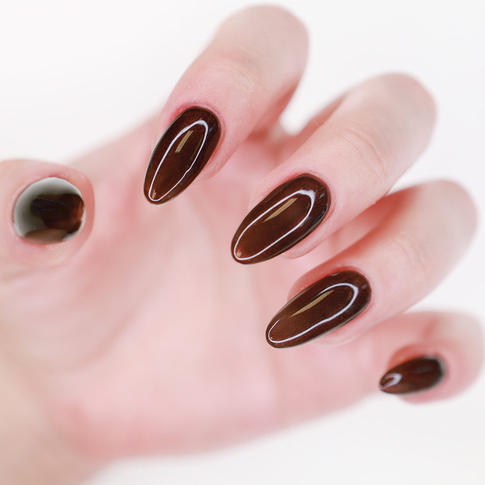 Gelousy Chestnut Gel Polish - Lifestyle Nail Image