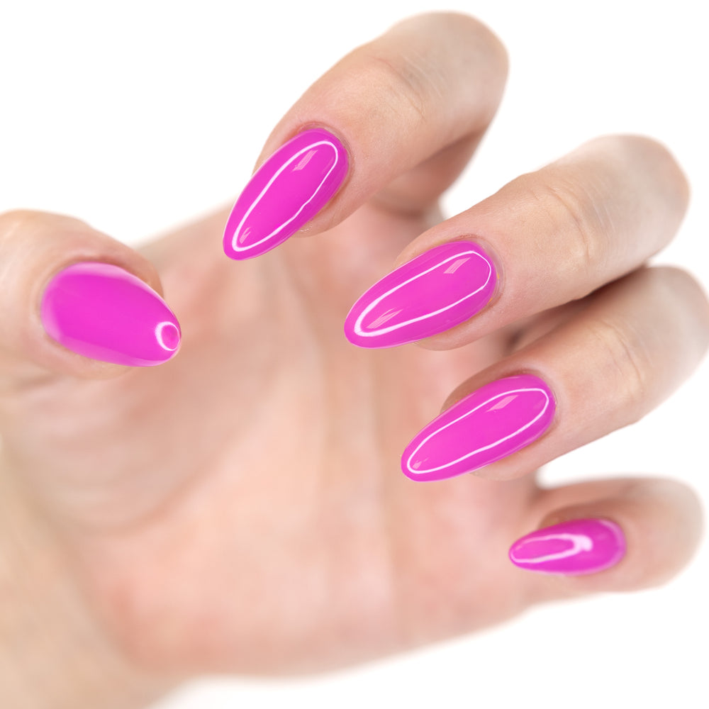 Gelousy Honeysuckle Gel Polish - Lifestyle Image of Pink Nails