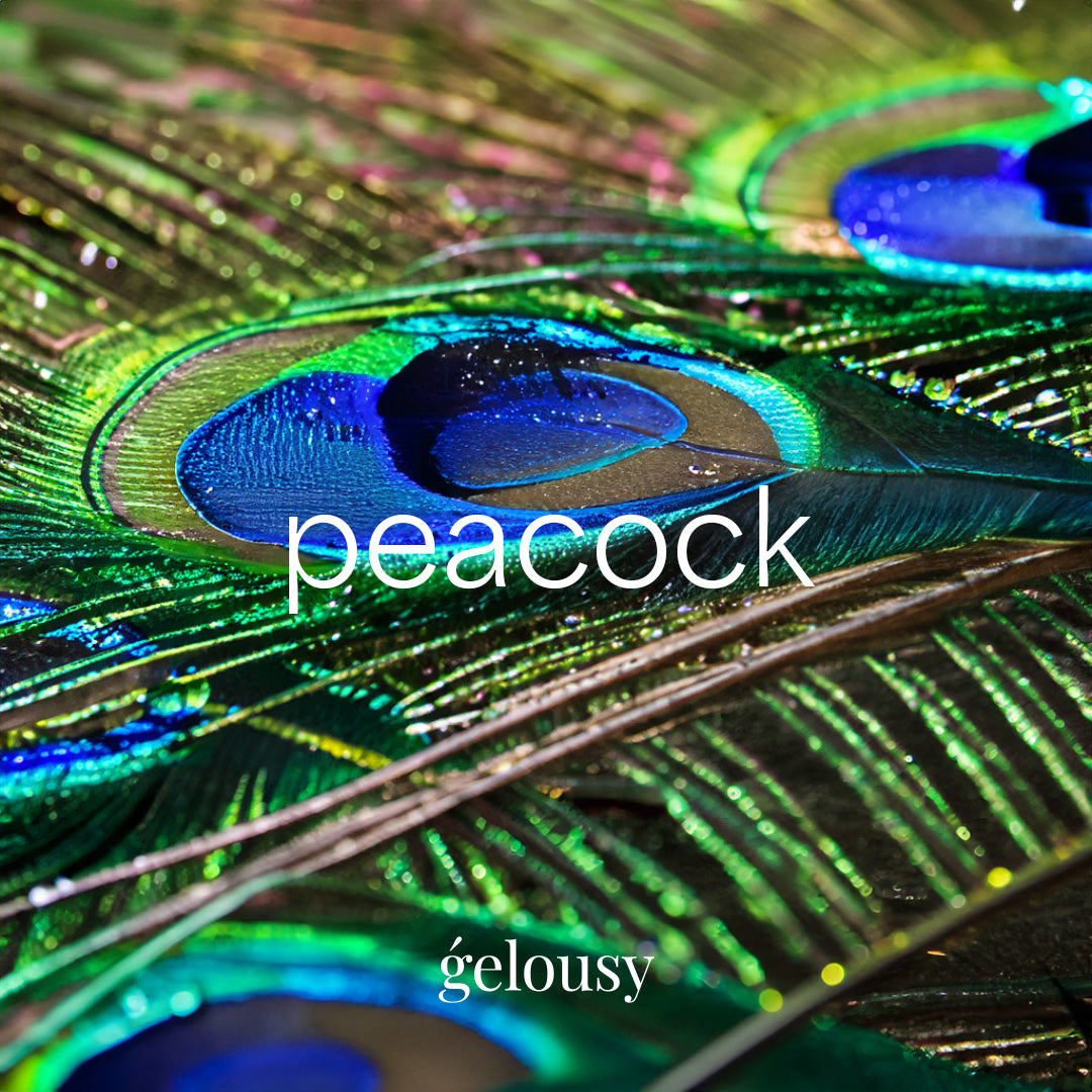 Gelousy Peacock Gel Polish - Inspirational Image of Green Peacock Feathers