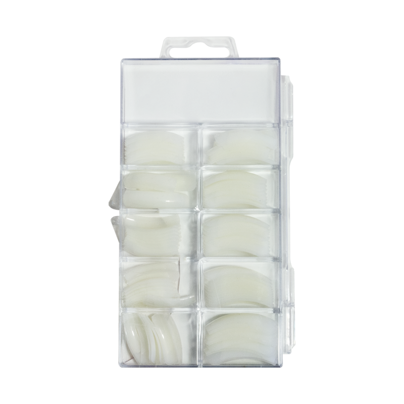 Deep C Curve Tips - 100 Assorted