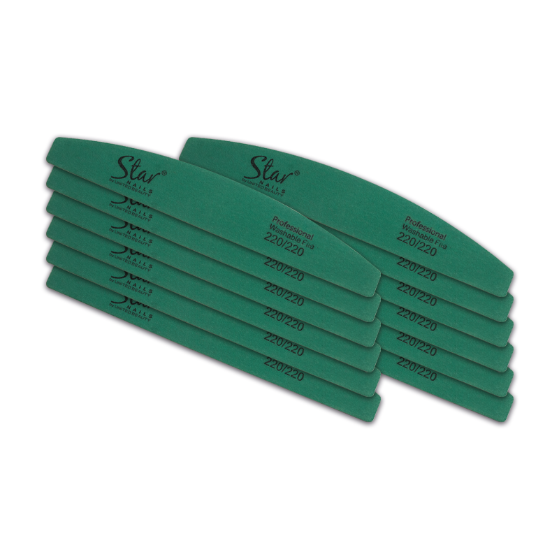 Premium Washable Half Moon File (220  Grit)