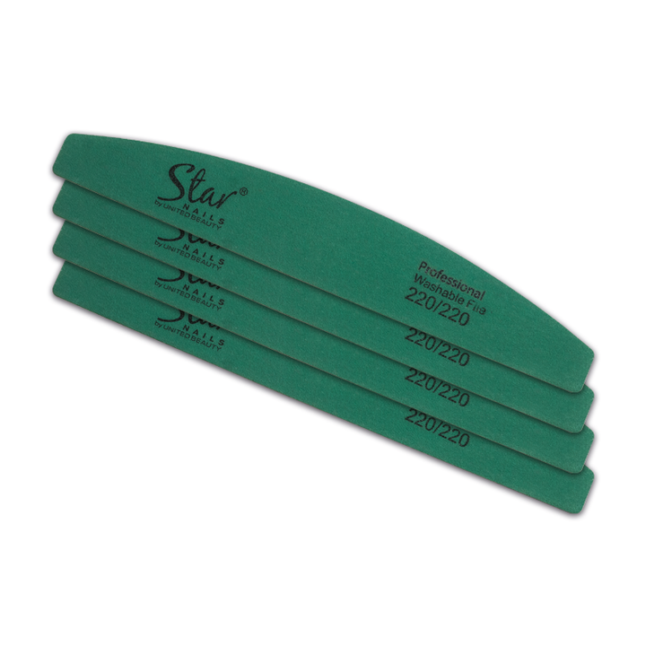 Premium Washable Half Moon File (220  Grit)